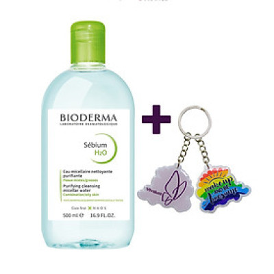 Nước Tẩy Trang Dành Cho Da Dầu Mụn BIODERMA Sébium H2O 500ml + Tặng 1 Móc Khóa Nhựa 2 Mặt