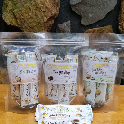 Cà Phê Hòa Tan Nguyên Chất SỮA GIÀ LÀNG - Bì Zip 10 gói