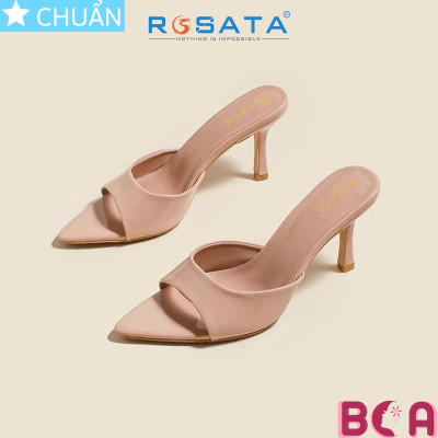 Dép guốc gót nhọn cao 5 phân RO663 ROSATA tại BCASHOP tôn dáng, êm chân kết hợp mọi set đồ đều rất thời trang