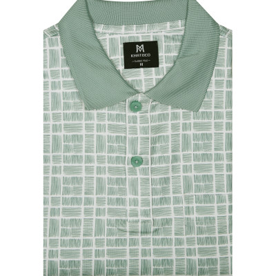 Áo Thun Nam caro Khatoco A2MN458R2-VNIN467-2604-N