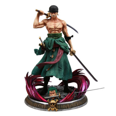 Mô Hình Zoro 2 Đầu 3 Kiếm Dáng Chiến Đấu 21cm Mô Hình One Piece Cao Cấp, Figure Mô Hình Anmie One Piece Luffy Vua Hải Tặ