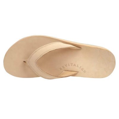 Dép sức khỏe nữ Revitalign Seaside Flip Almond - Dép đệm mềm giảm đau chân