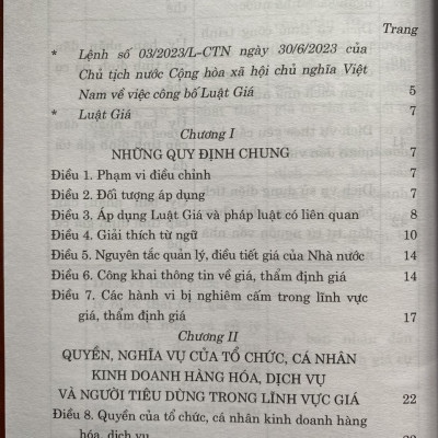 Luật Giá