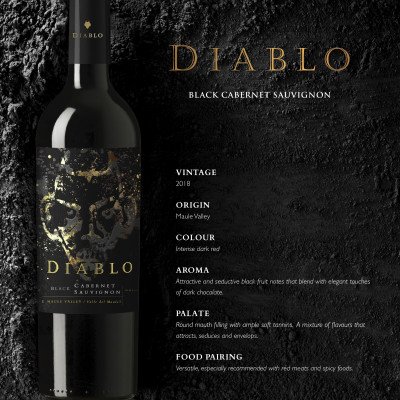 Rượu vang đỏ Chile Diablo Black Cabernet Sauvignon