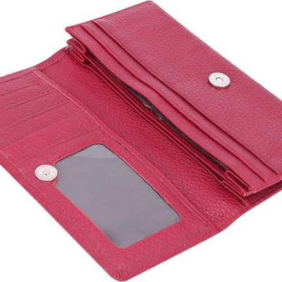 Bộ Thắt Lưng Và Ví Nữ Da Bò Huy Hoàng HT5111-HT3121 (Đỏ)