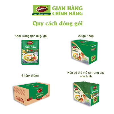 Gia Vị Canh Chua Barona 80g chay mặn dùng được, tươi ngon chuẩn vị không cần nêm nếm
