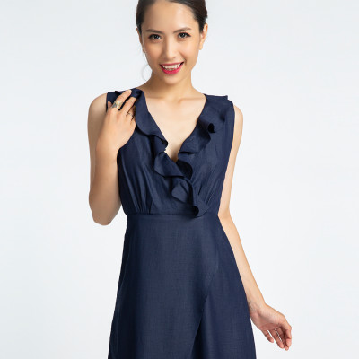 Đầm Maxi Đầm Dáng Dài Thời trang thiết kế Hity DRE090 (Xanh Thủy Thủ)