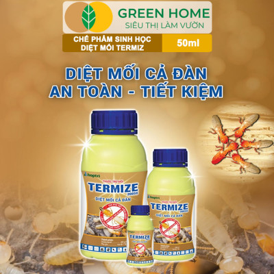 Thuốc Diệt Mối Tận Gốc Greenhome Termize 200SC, Chai 50ml, Sinh Học Thế Hệ Mới, An Toàn, Không Mùi, Diệt Cả Đàn