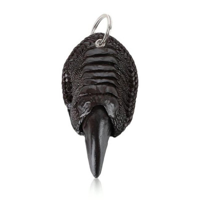 Móc khóa chân đà điểu màu nâu đất HT8428