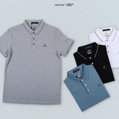 Áo Polo Nam VIỆT PHÁP Form Basic Chất liệu Cotton co giãn thấm hút mồ hồi tốt 67701
