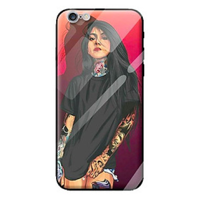Ốp kính cho iPhone 6s Plus mẫu THỜI TRANG NỮ 1 - Hàng chính hãng