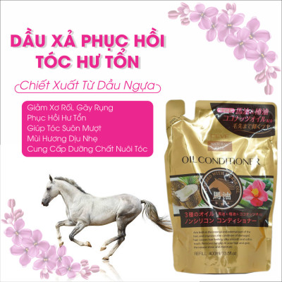 Dầu Xả Phục Hồi Tóc Hư Tổn Chiết Xuất Tinh Dầu Ngựa Deve Natural Oil Conditioner (Chai 480 mL)
