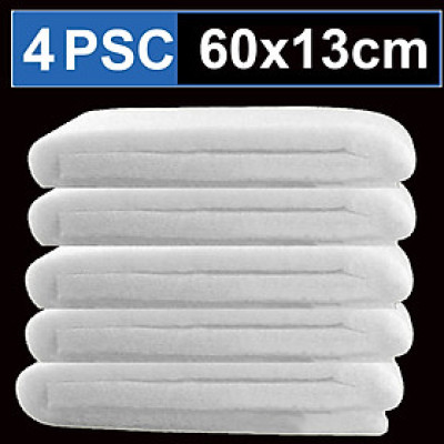 4 Bông Lọc Bể Cá Hoàng Nam Trắng 60x13cm - Vật Liệu Lọc Nước Hồ Cá Cao Cấp