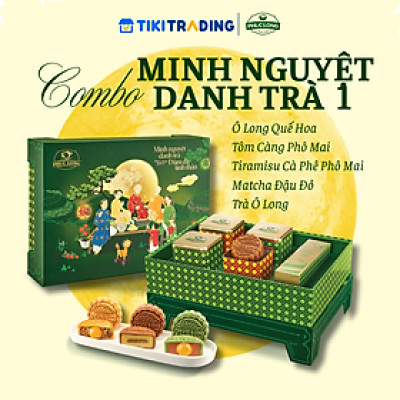 Hộp 4 Bánh Trung Thu Phúc Long Minh Nguyệt Danh Trà Thượng Hạng 01