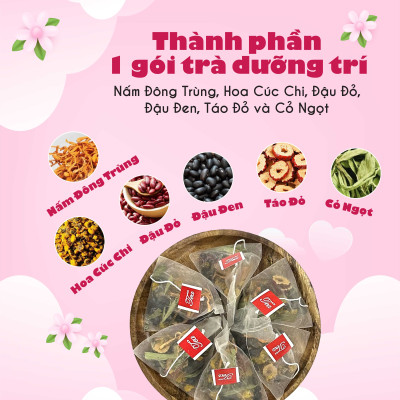 Trà Dưỡng Trí Hộp 20 Túi Lọc Siêu Thị Thiên Nhiên