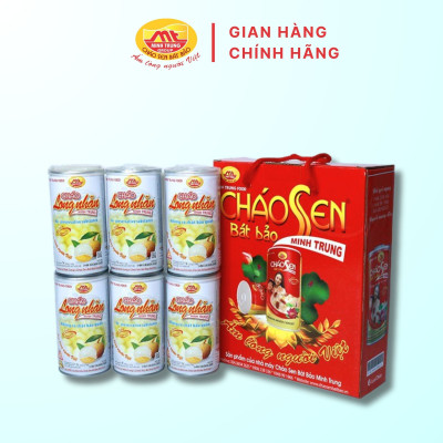 Cháo long nhãn Minh Trung 365g - Cháo Long Nhãn 6 (combo 6 lon)