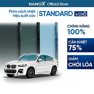 Phim cách nhiệt ô tô 4 chỗ gói giá rẻ NanoX