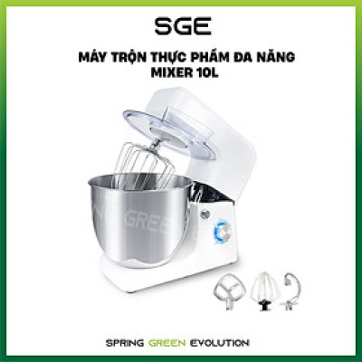 Máy Trộn Thực Phẩm, Máy Đánh Trứng, Máy Nhồi Bột, Máy Đánh Kem MIXER 10L Cao Cấp. Trộn Mọi Loại Thực Phẩm, Tốc Độ Cao, Tiết Kiệm Điện, Hàng Nhập Khẩu 