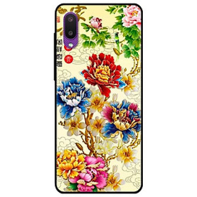 Ốp lưng dành cho Samsung Galaxy A02 mẫu Mẫu Đơn Vàng Xanh