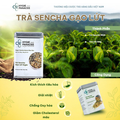 Trà Sencha Gạo Lứt Hygie 250g giải nhiệt, kích thích tiêu hóa