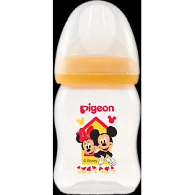 Bình Sữa Pigeon Softouch PP Plus Disney Baby - Màu Vàng