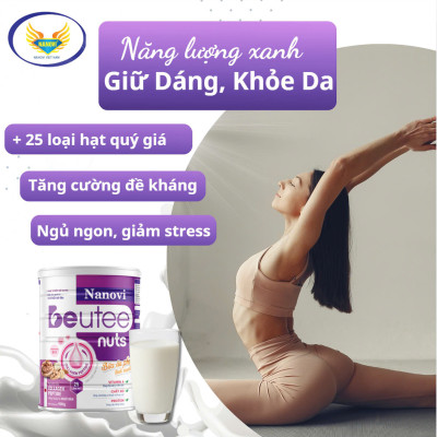 Sữa hạt Nanovi Beutee Nuts – kết hợp 25 loại hạt hộp 900g