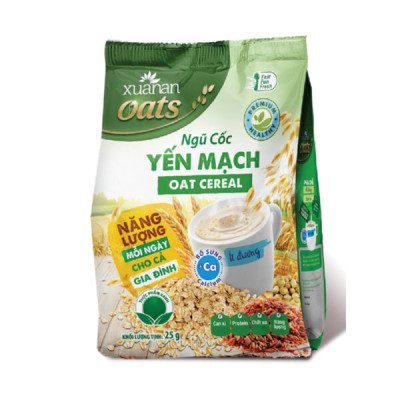 Combo 2 túi: Ngũ Cốc Yến Mạch Óc Chó Và Mè Đen 400G + Ngũ Cốc Yến Mạch 400G [ít đường]