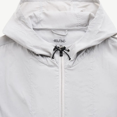 Áo khoác gió mềm có mũ khoá kéo màu Xám . Regular - ROUTINE 10F24WJA005 | ROUTINE CÀ MAU