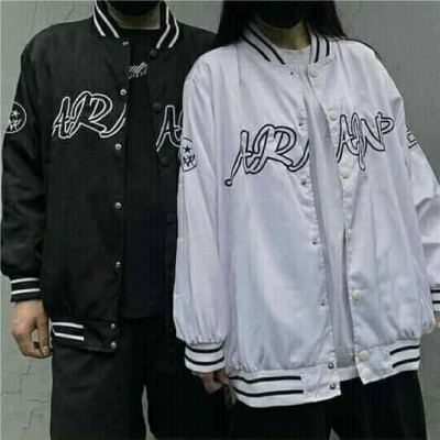 Áo khoác dù nam nữ unisex kiểu bomber form rộng, 2 lớp dày dặn