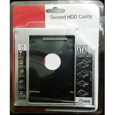 Caddy Bay 9.5mm và 12.7mm - Caddy bay chuyển đổi từ ổ dvd ra khay gắn ổ cứng, dùng cho laptop, giúp laptop có thêm ổ cứng thứ 2 - Hàng chính hãng