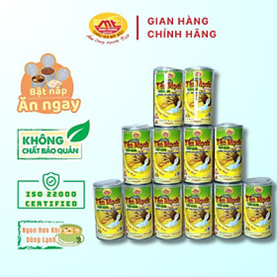 Cháo yến mạch cốt dừa Minh Trung 365g - Cháo YMCD 12 (combo 12 lon)