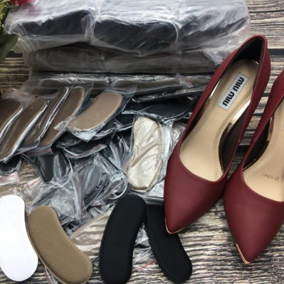 Bộ 2 miếng lót gót giày nữ chống nhấc gót (Lót Vải Mềm)