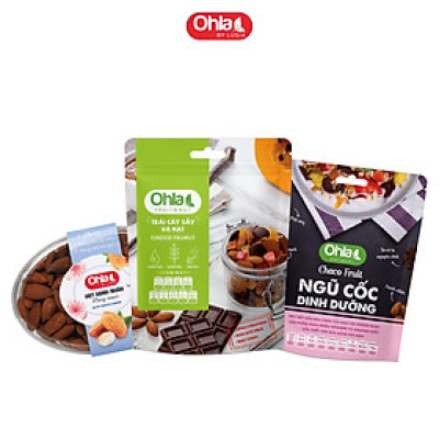 Combo Nhâm Nhi 1 (hạnh nhân 200g, combo năng lượng Choco)