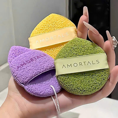 COMBO Hộp 3 Bông Mút Rửa Mặt Amortals, Mút Rửa Mặt Bọt Biển, Làm Sạch Mặt, Bông Mút Hình Giọt Nước - HÀNG CHÍNH HÃNG MINIIN