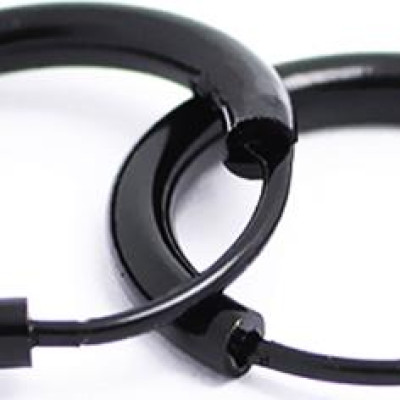 Bông tai nam inox khuyên tròn 14mm BT233 - 2 chiếc