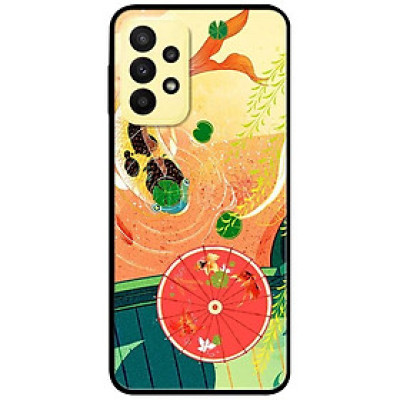 Ốp lưng dành cho Samsung A13 4G mẫu Cá Chép Và Ô Đỏ