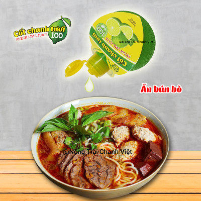 Quả Chanh Chavi, Nước Cốt Chanh Tươi 100 Làm Gia Vị Và Pha Chế Chai 100ml