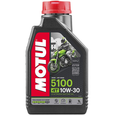 Nhớt xe số đời mới cao cấp Motul 5100 4T 10W30 công nghệ Ester tổng hợp 100% API SM, MA2 - dùng đường phố đường trường xe đời mới NKLUBE