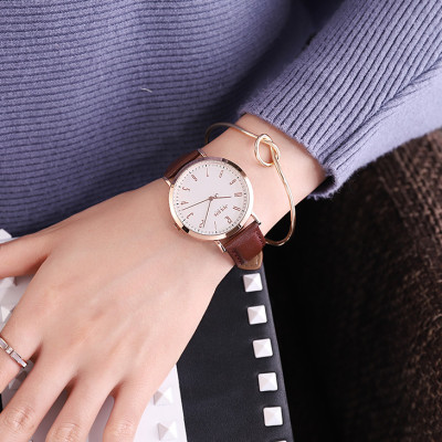 Đồng Hồ Nữ Julius Hàn Quốc JA1017 dây da (nhiều màu)