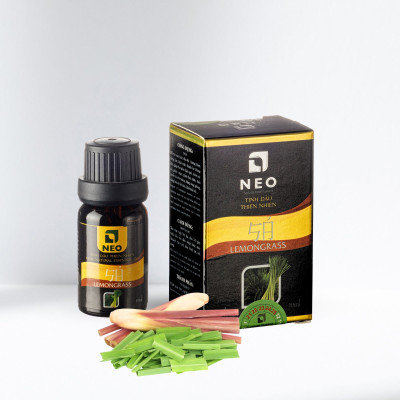 Tinh Dầu Sả Java nguyên chất NEO - Tinh dầu sả java xua đuổi côn trùng, làm đẹp, xông phòng, - 10ml
