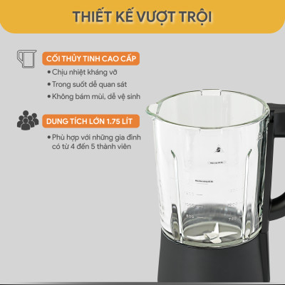 Máy Làm Sữa Hạt Đa Năng BlueStone BLB-6036 1.75 Lít 1000W - Hàng Chính Hãng