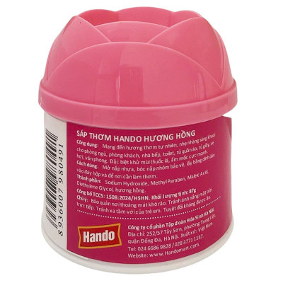 Sáp thơm 87gr Hando 6 mùi huơng (new)