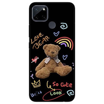 Ốp lưng dành cho Realme C21Y - C25Y mẫu Chú Gấu Love Bear