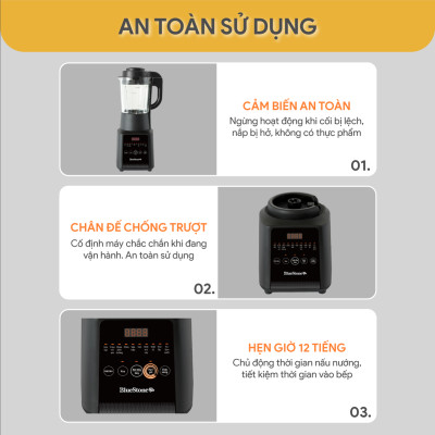 Máy Làm Sữa Hạt Đa Năng BlueStone BLB-6036 1.75 Lít 1000W - Hàng Chính Hãng