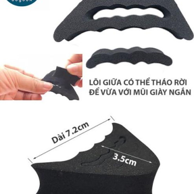 Combo 01 cặp lót mũi giày cao su non và 01 cặp lót gót chân 2 trong 1 - buybox - BBPK09&50