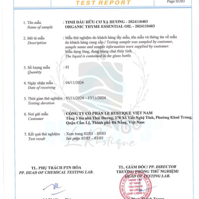 Tinh Dầu Xạ Hương - 100% Nguyên Chất Hữu Cơ - Le Rustique - Tinh Dầu Bản Địa Tây Ban Nha