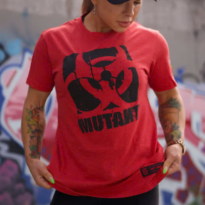 Áo Thun Thể Thao Mutant Born Hardcore Graffiti - Màu Đỏ