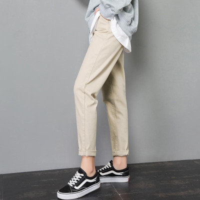 Quần kaki nam nữ trơn cơ bản