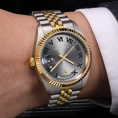 Đồng Hồ Nam Cadisen C8228M1 Chính Hãng Full Box Chống Nước Kính Chống Xước Dây Thép BH 2 Năm Máy Cơ