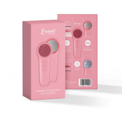Máy Rửa Mặt Chăm Sóc Da Mini Emmié Sonic Radiant 5 In 1 Beauty Device Deluxe Mini Edition - Hàng Chính Hãng